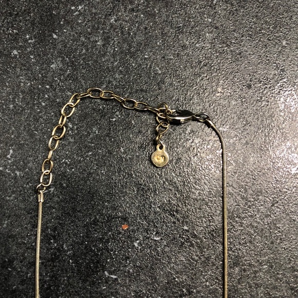 Gold necklace with beads on hoops - Picture 5 of 5